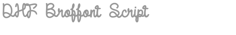 DHF Broffont Script